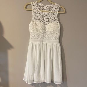Lulus White Lace Dress